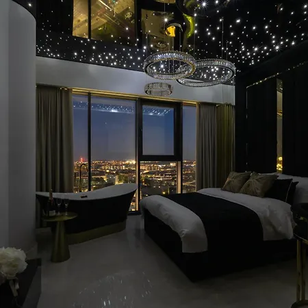 公寓 Goldstar Apartament- Wanna Z Widokiem, 19 Pietro, Hanza Tower