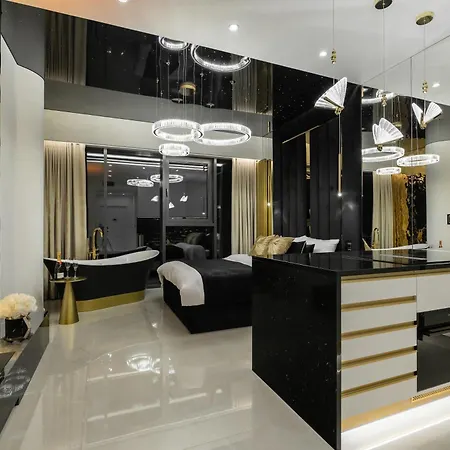 公寓 Goldstar Apartament- Wanna Z Widokiem, 19 Pietro, Hanza Tower 什切青