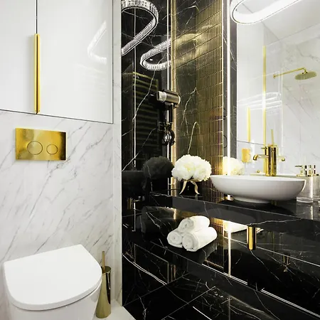 公寓 Goldstar Apartament- Wanna Z Widokiem, 19 Pietro, Hanza Tower