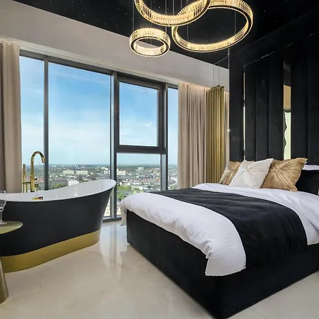 Goldstar Apartament- Wanna Z Widokiem, 19 Pietro, Hanza Tower Stettin