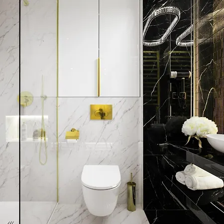 Goldstar Apartament- Wanna Z Widokiem, 19 Pietro, Hanza Tower 公寓 什切青