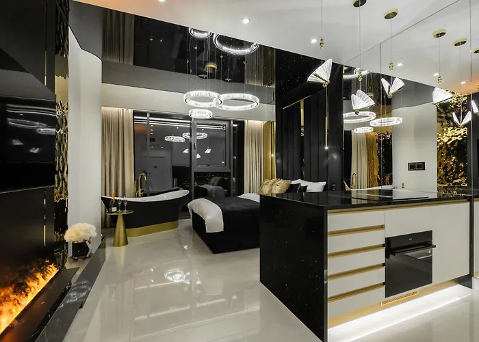 Апартаменты Goldstar Apartament- Wanna Z Widokiem, 19 Pietro, Hanza Tower Щецин