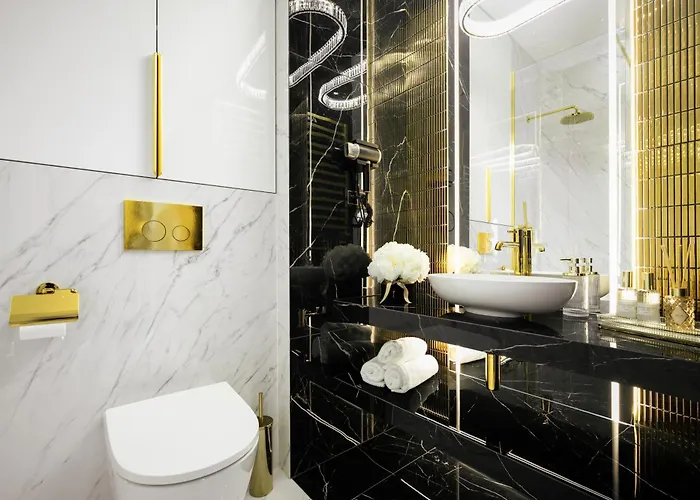 Апартаменты Goldstar Apartament- Wanna Z Widokiem, 19 Pietro, Hanza Tower