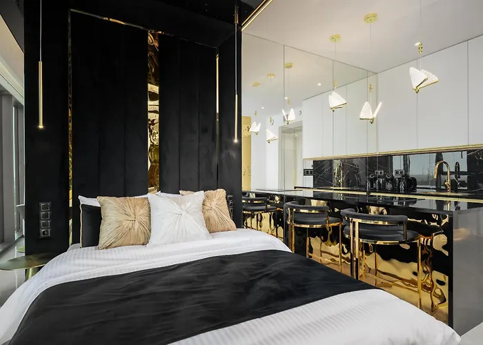 Goldstar Apartament- Wanna Z Widokiem, 19 Pietro, Hanza Tower Апартаменты *