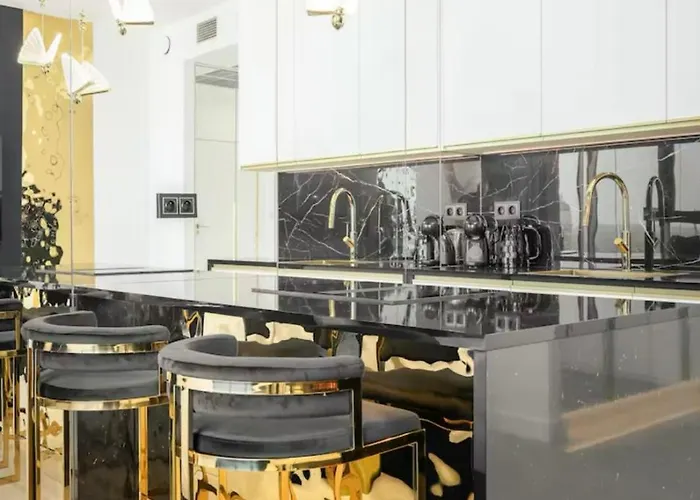 Goldstar Apartament- Wanna Z Widokiem, 19 Pietro, Hanza Tower Апартаменты Щецин